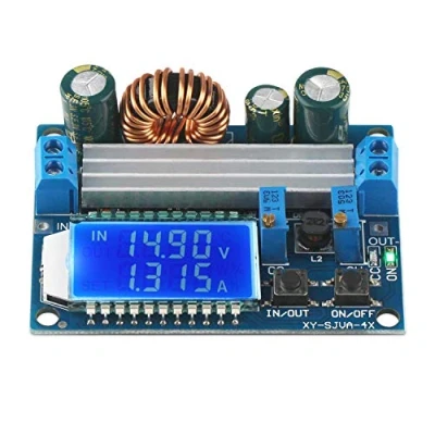Imagen de ARCELI Buck Boost Converter Display, Booster DC 5.5 30V 12v a 0.5 5v 24v voltaje actual constante ajustable Paso ARRIBA Regulador de 3A 35W Módulo fuente alimentación