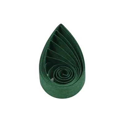 Imagen de ODETOJOY 120 tiras de papel 5 mm para hacer Quilling Papeles manualidades, un solo color (verde oscuro)