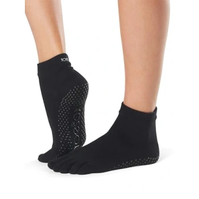 Imagen de ToeSox Full Toe Ankle Calcetines de Yoga, Unisex Adulto, Negro, S
