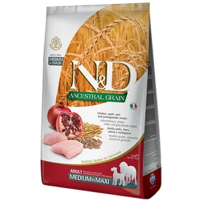 Imagen de Farmina N&amp;D Cordero y Arandano Adult Medium Low Grain 1069 12 Kg.