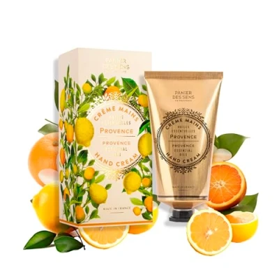 Imagen de Panier des Sens Crème Mains pour Peau Sèche Provence Creme Mains, Hydratante Avec Beurre de Karité et Huile d&#039;Olive Soin Fabriqué en France 97% d&#039;Ingrédients Naturels 75 ml