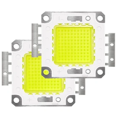 Imagen de Tesfish 2PCS 100W LED Chip Blanco 6000K COB Bombillas para luz de Inundación LED, Techo, Alta Potencia Lampara Ahorradora Energia