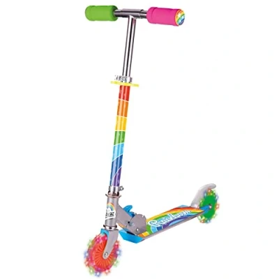 Imagen de Ozbozz Rainbow Foldalbe Patinete con Ruedas iluminadas, a Partir de 5 años