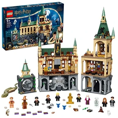 Imagen de LEGO Harry Potter Castillo Hogwarts: Cámara Secreta, Set 20 Aniversario con Minifigura Dorada de Voldemort y Otros Personajes, Regalos para Niños Niñas 9 Años o Más 76389
