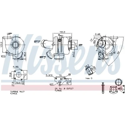 Imagen de NISSENS 93729 Turbocompresor de gases escape neumático VOLKSWAGEN: Touareg I