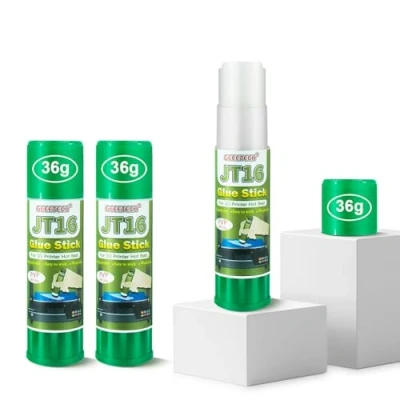 Imagen de GEEETECH pegamento para impresora 3D, paquete de 3 unidades (JT16), perfecta adherencia la 3D primera capa, fórmula soluble en agua,