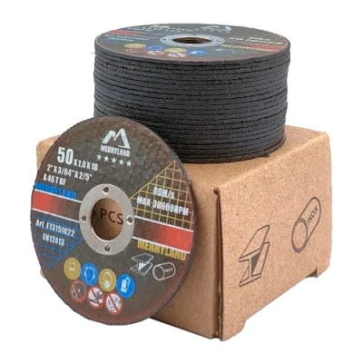 Imagen de Merryland Disco de Corte 50mm Metal para Amoladora Angular, 50 X 1,0 10 mm 25 Piezas, Acero INOX Hierro, Experto Line E13151022