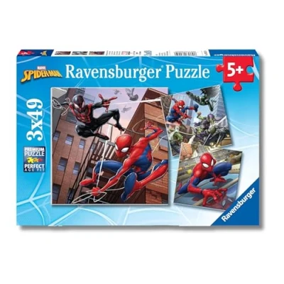 Imagen de Ravensburger Marvel Spiderman 3 x 49 piece Jigsaw Puzzles for Kids age 5 years and up