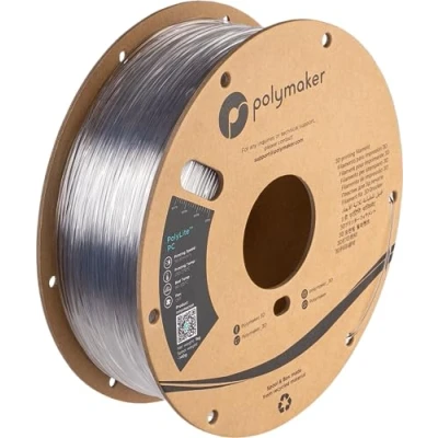 Imagen de Polymaker PolyLite PC Transparent 1.75mm 1kg