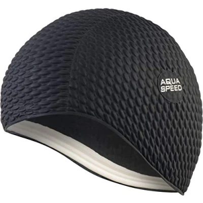 Imagen de Aqua Speed Gorra de natación baño Deportes Entrenamiento Pelo Largo látex Bombastic Tic TAC Bombastic/black/07