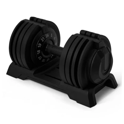 Imagen de Amazon Basics mancuerna ajustable, 24 kg, 12 pesas, individual
