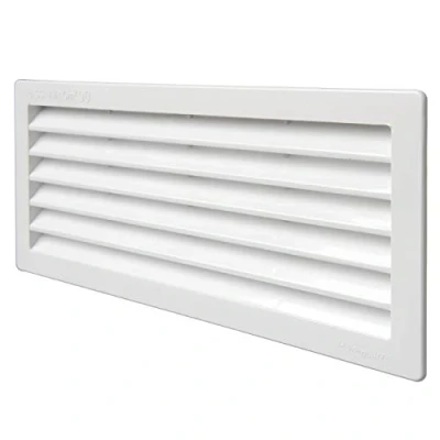 Imagen de La Ventilazione P252510B Y Rejilla de ventilación, Color Blanco, 254x108 mm