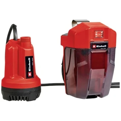 Imagen de Einhell GE SP 18 Li Solo Power X Change Bomba de drenaje agua (iones litio, V, 5000 l/h, profundidad inmersión máx. 4 m, caja batería flexible, sin ni cargador)