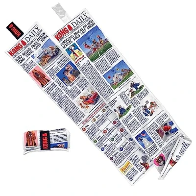 Imagen de KONG Rollo de periódico diario XL 3 pies largo con 6 chirriadores