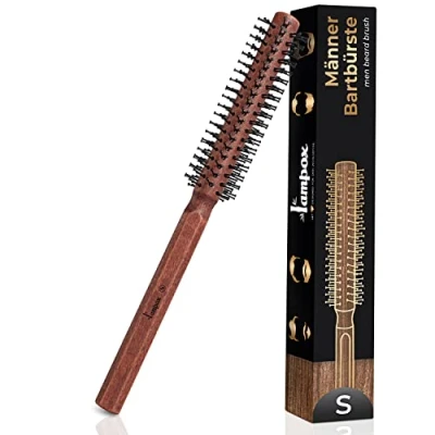 Imagen de lampox cepillo redondo para barba hombre, el pelo corto (S)