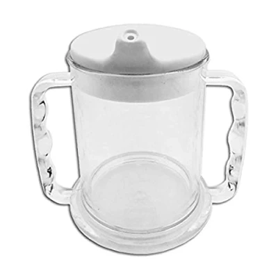 Imagen de Patterson Medical Taza ancha transparente con 2 asas (285 ml)