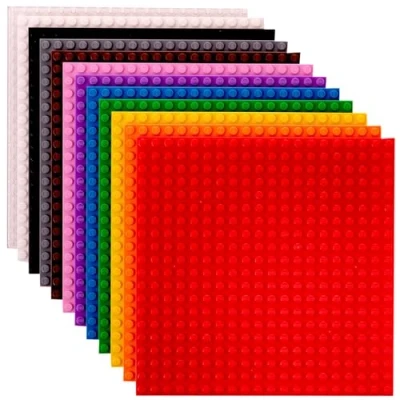 Imagen de Strictly Briks Pack de 12 Bases para Construir Compatibles con Todas Las Grandes Marcas 15,24 x cm Verde, Azul, Transparente, marrón, Gris y más