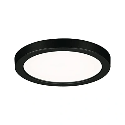 Imagen de Paulmann Areo panel LED redondo negro 4000K Ø11,8cm