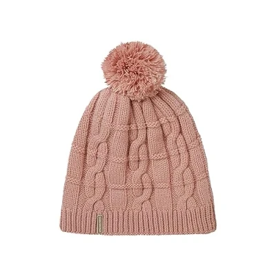 Imagen de Sealskinz Hemsby Gorro de Punto Trenzado con pompón, Impermeable, para Tiempo frío, Rosa