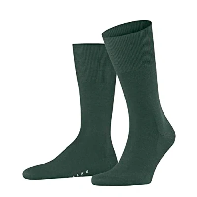Imagen de FALKE Airport M SO lana algodón unicolor 1 par, Calcetines Hombre, Verde (Hunter Green 7441), 39 40