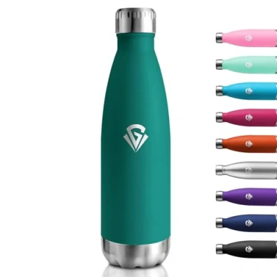 Imagen de Cantimplora Termica 750ml, Botella de Agua Acero Inoxidable Reutilizable con Doble Pared, sin BPA, Termo para Colegio, Oficina, Senderismo, Deporte, Viajes, Interior o Exterior
