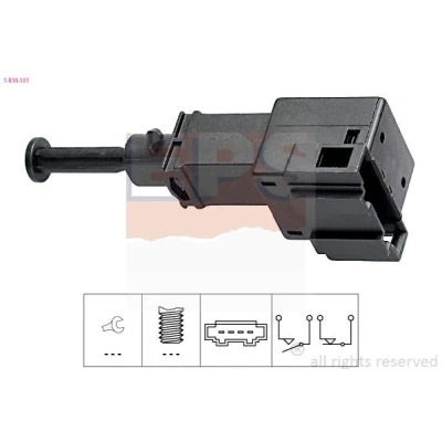 Imagen de EPS 1.810.151 Interruptor luces freno mecánico Made in Italy OE Equivalent VOLKSWAGEN: Golf 4, Transporter 5 Bus, 4 Variant