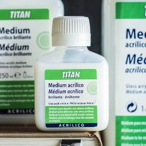 Imagen de medium acrilico brillante 250 ml TITAN