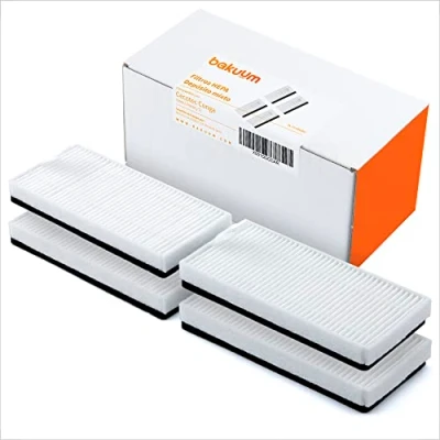 Imagen de BAKUUM Pack 4 Filtros HEPA, deposito mixto, para Cecotec Conga 5290 ULTRA (X y T). repuestos accesorios robot aspirador