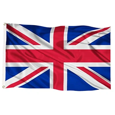 Imagen de GOOGIT Bandera Reino Unido Gran Bretaña Inglaterra 90 X 150 con 2 ojales de metal resistente a la intemperie (1 unidad, Unido)