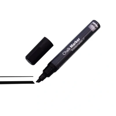 Imagen de SIGEL GL180 Rotulador de tiza líquida 50, borrable, punta biselada, ancho 1 5 mm, negro
