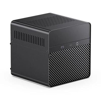 Imagen de Jonsbo N2 Caja para PC (5+1 Ranuras de Almacenamiento, tecnología Intercambio en Caliente, Aluminio, Mini ITX, Color Negro)