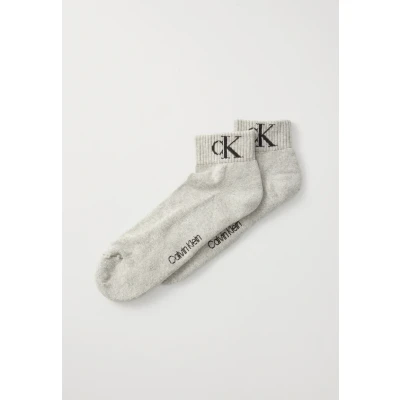 Imagen de Calvin Klein Underwear MEN Quarter Monogram Calcetines, Hombre, Talla: 35 39, Black