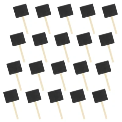 Imagen de 20 pinceles de esponja para pintar, espuma barnices acrílicos