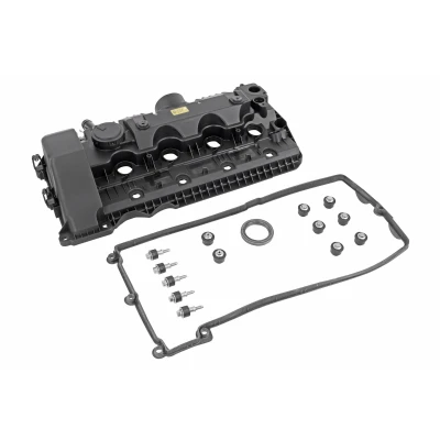 Imagen de VAICO V20 3846 Tapa de Balancines para cilindro 5 8 con junta cubierta válvula ventilación, tornillos BMW: X5, 6 Coupé
