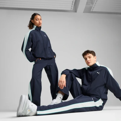 Imagen de Puma Oversized Track Pants Unisex Pantalones deportivos, Talla: XL, New navy