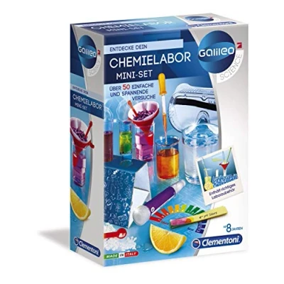 Imagen de Clementoni 59072 Galileo Science Minikit de laboratorio químico juguete para niños a partir 8 años, 50 experimentos el hogar, variados, colorido