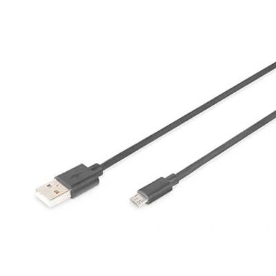 Imagen de Digitus Cable USB 2.0/MicroUSB 1m Negro