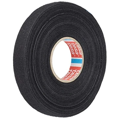 Imagen de Tesa 51608 00009 00 Cinta Aislante de algodón (15 mm x 25 m), Color Negro