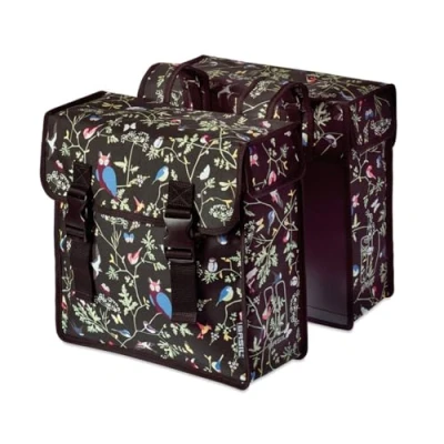 Imagen de Basil ALFORJAS Wanderlust Impermeable Negro/Flores 35 L