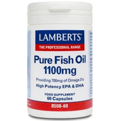 Imagen de Lamberts Aceite De Pescado 1100 Mg, 60 Cápsulas, 100 ml
