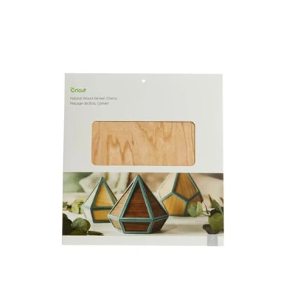 Imagen de Cricut 2007067 Chapa de Madera Natural Cereza x 30,5 cm Paquete 2 para máquinas Explore y Maker. Requiere Hoja Punta Profunda, Beige, 30.5cm (12&quot; 12&quot;), 2, Talla única
