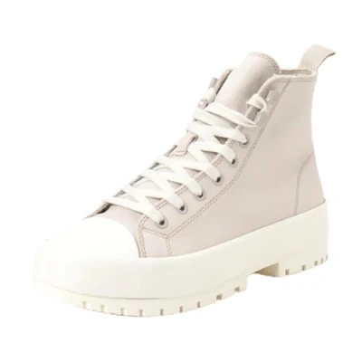 Imagen de Calvin Klein Jeans Lugged Hybrid MID Laceup Zapatillas altas, Mujer, Talla: 36, Eggshell/creamy white Zapatos