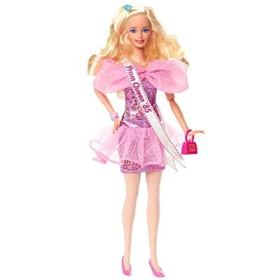 Imagen de Barbie Signature Rewind Baile de graduación Muñeca Rubia con Ropa Retro y Accesorios, Juguete colección, Regalo +16 años (Mattel HJX20)