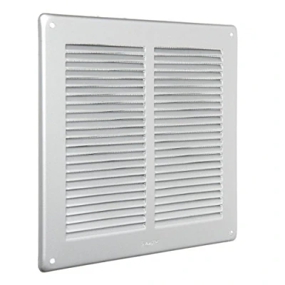 Imagen de La Ventilazione GAL24R Parrilla cuadrada de sobremesa, aluminio plateado