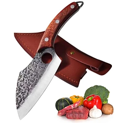 Imagen de Chino Cuchillo de cocina, chef profesional,cuchillo carnicero,cuchillo para picar,cuchillo deshuesar carne, deshuesador, verduras picador, deshuesador