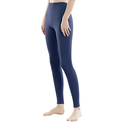 Imagen de Libella Mujer Leggins Largos Deportivas Multicolor con Cintura de Altura Ajustado Hecho algodón 4108 Azul Marino XL