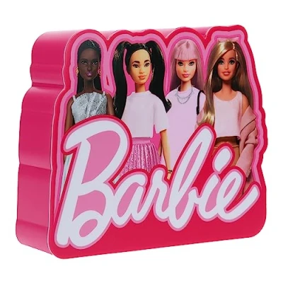 Imagen de Paladone luz de Caja Barbie Producto Oficial, Decora tu habitación con Personajes Barbie, Nocturna 16cm (6&quot;), Funciona baterías, Regalo para niñas