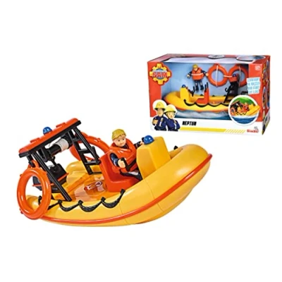 Imagen de SIMBA Bombero Sam Neptune, Barco, 20cm, con Figura de acción Penny, a Partir 3 años