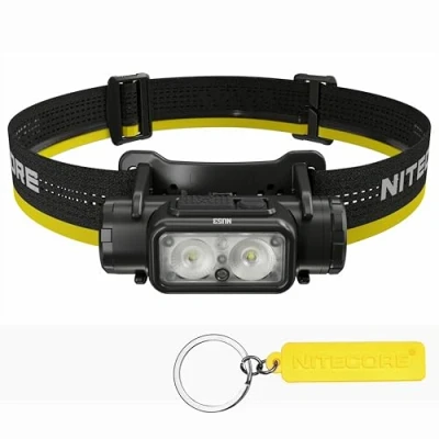 Imagen de Nitecore NU53 Linterna frontal industrial ligera de 1800 lúmenes, batería 6000 mAh, recargable por USB C