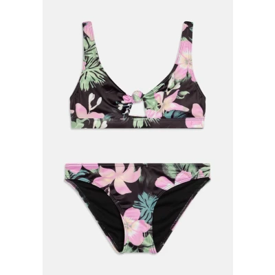 Imagen de Roxy Shadow Floral Bralette Bikini Anthracite para niños, Talla: 14a,